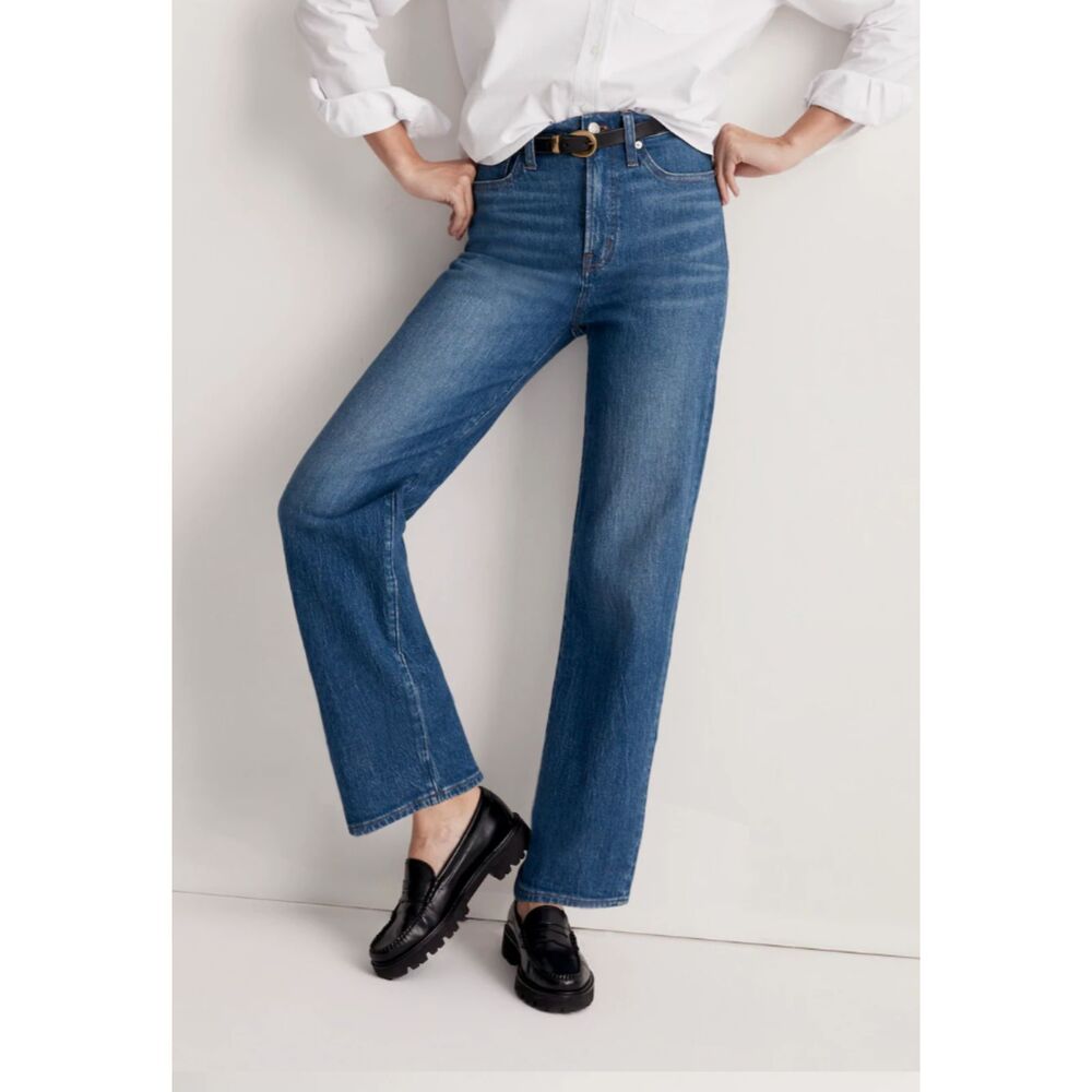 Madewell Perfect Vintage Wide Leg Jean 29" High Rise Denim NH653 Leifland